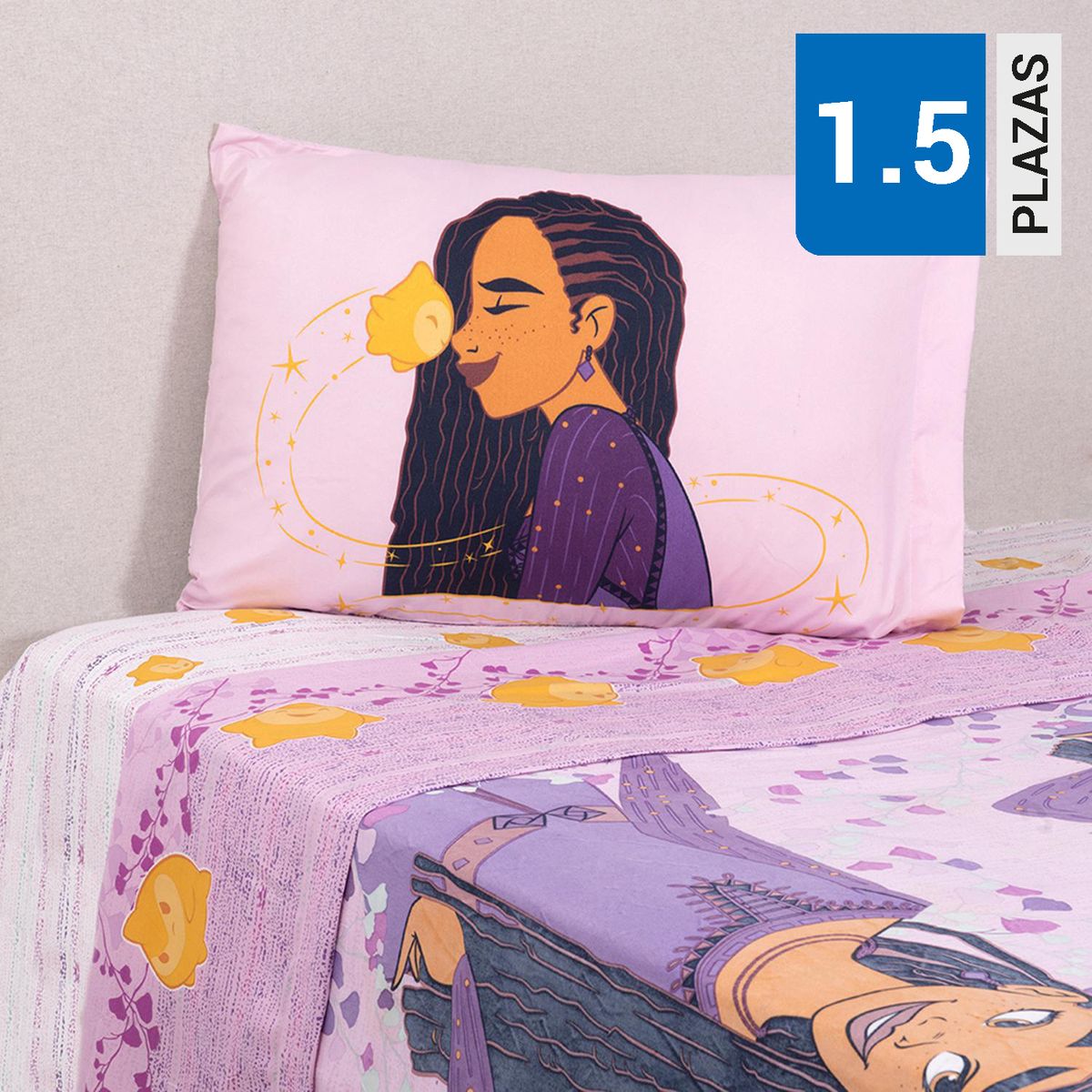 DISNEY - Sábana Asha 1.5 plazas Diseño