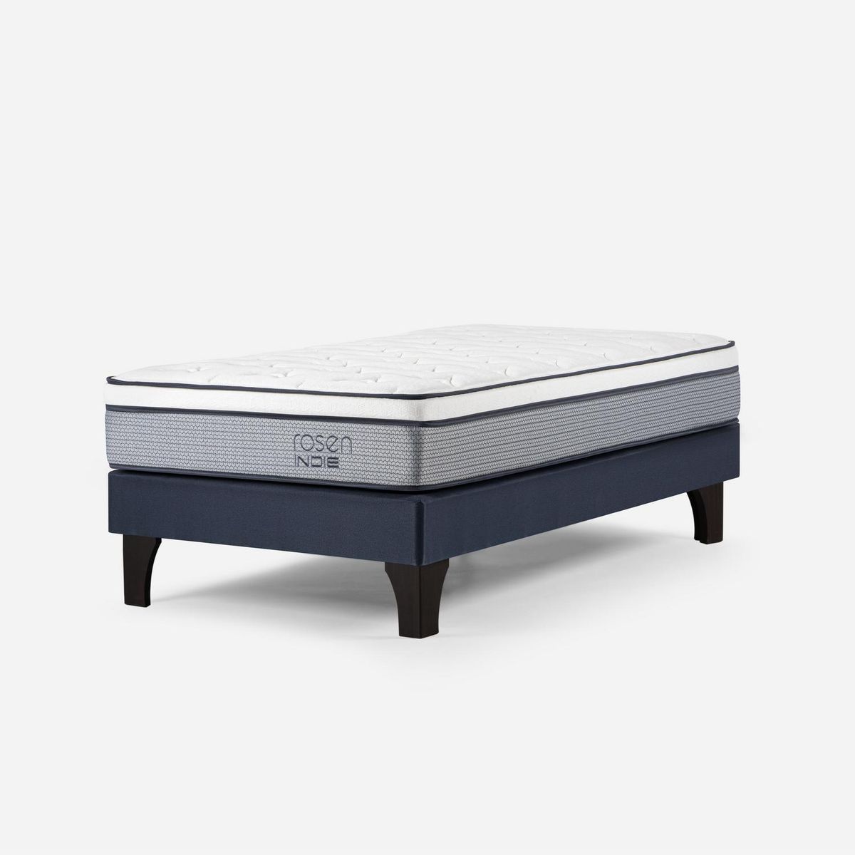 ROSEN - Cama 1.5 plazas Europea Indie Azul