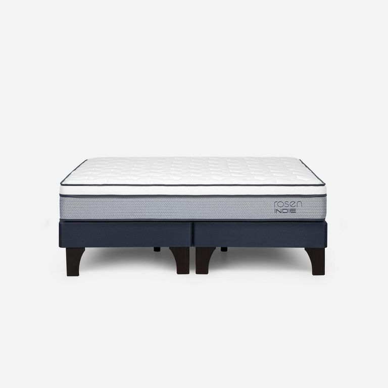 ROSEN Cama 2 plazas Europea Indie Azul