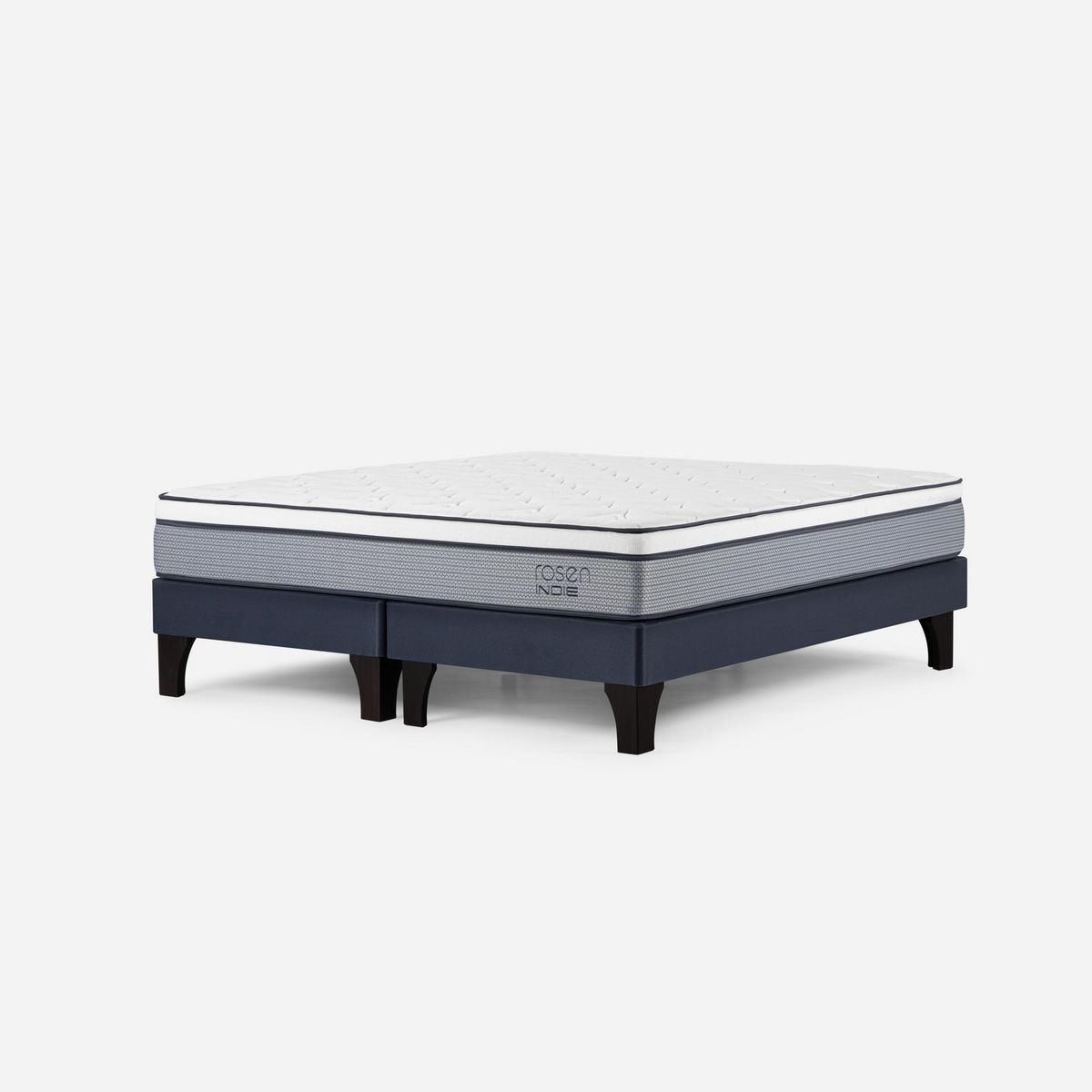 ROSEN - Cama 2 plazas Europea Indie Azul