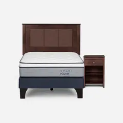 ROSEN - Cama 1.5 Plazas de Estructura Indie Azul