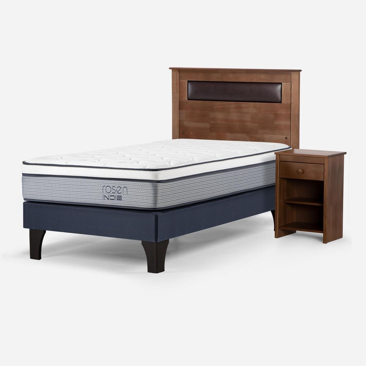 ROSEN - Cama 1 plaza de Estructura Indie Azul