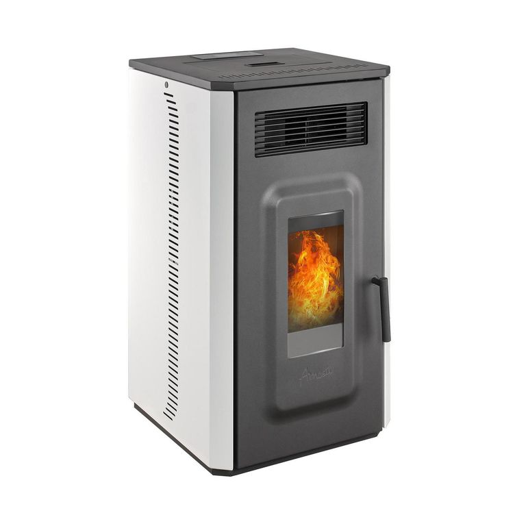 Estufa Pellet Vulcan 10 Blanca Blanco