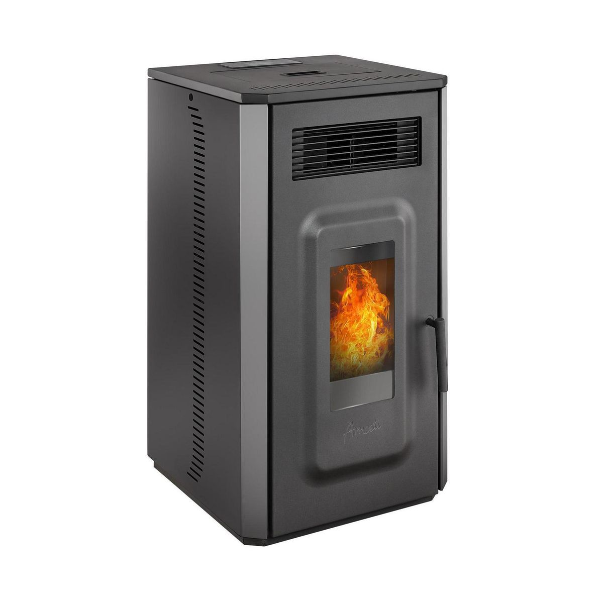 AMESTI - Estufa Pellet Vulcan 10 Negra Negro