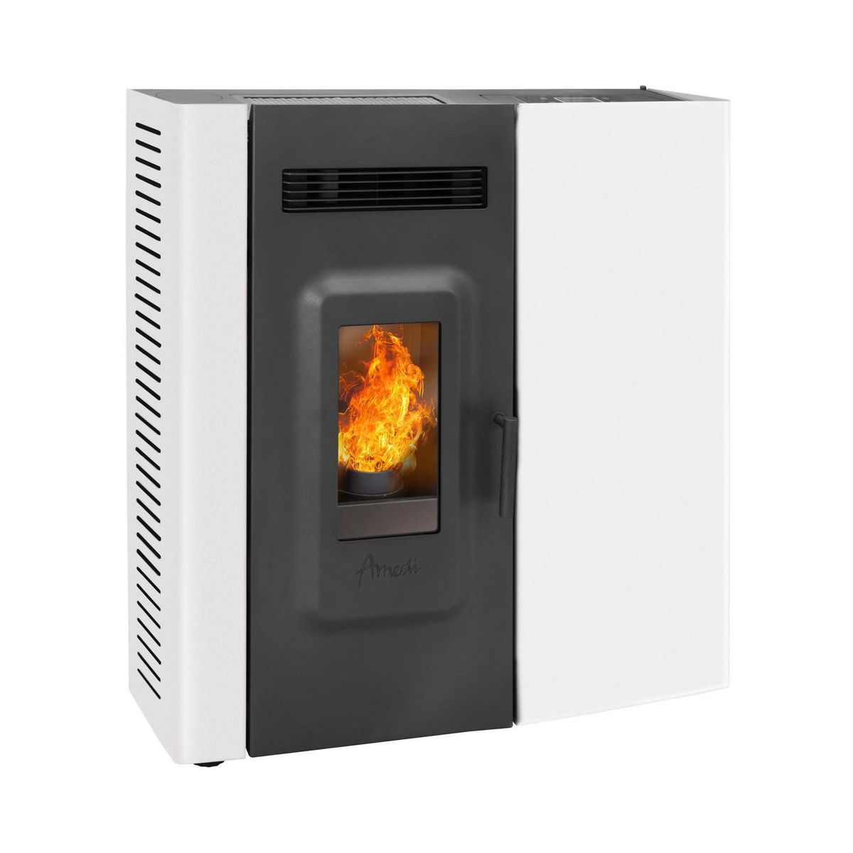 AMESTI - Estufa Pellet Slim 9000 Blanca Blanca