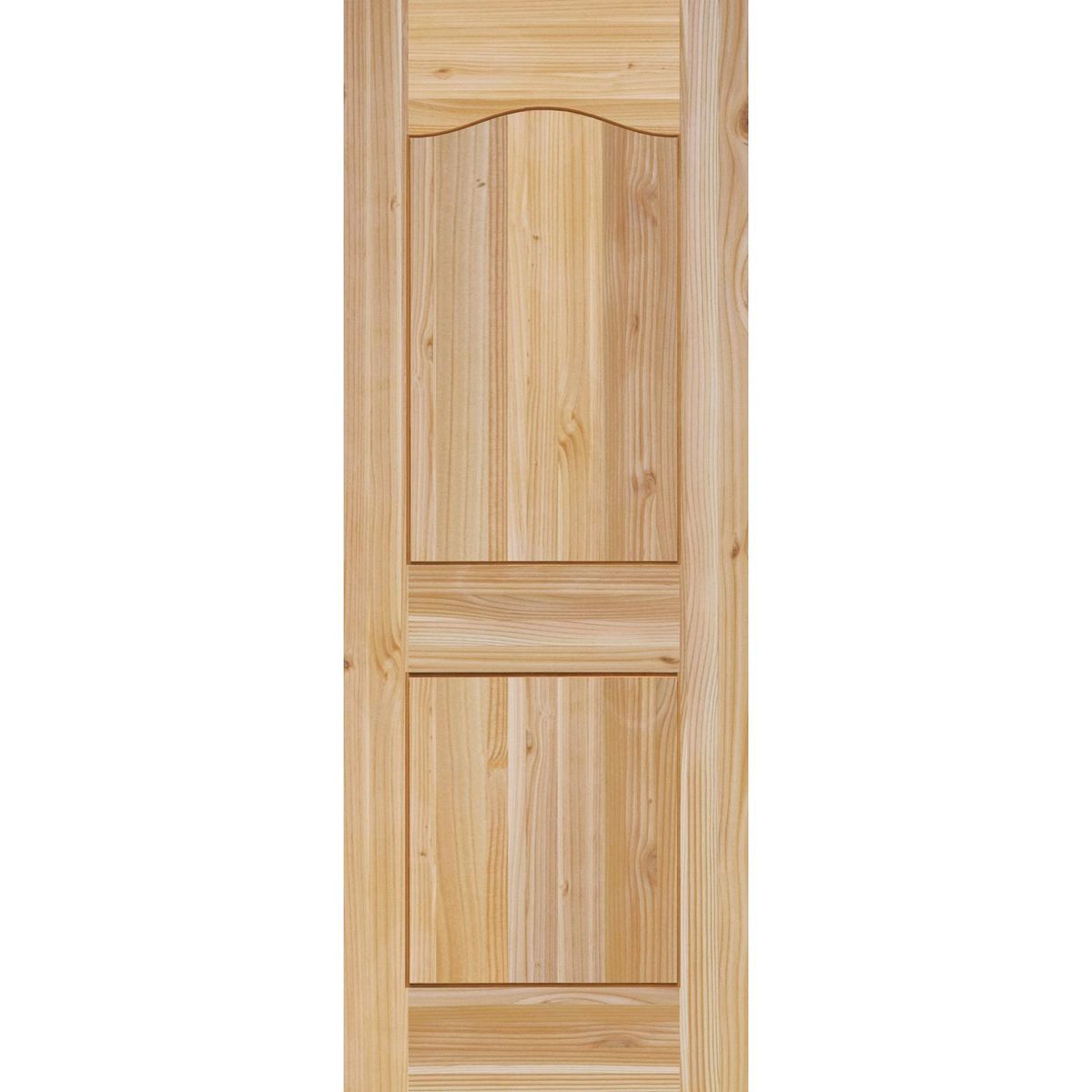 HOLZTEK - Puerta Exterior Madera pino oregón 95x210 cm Modelo 3 Natural