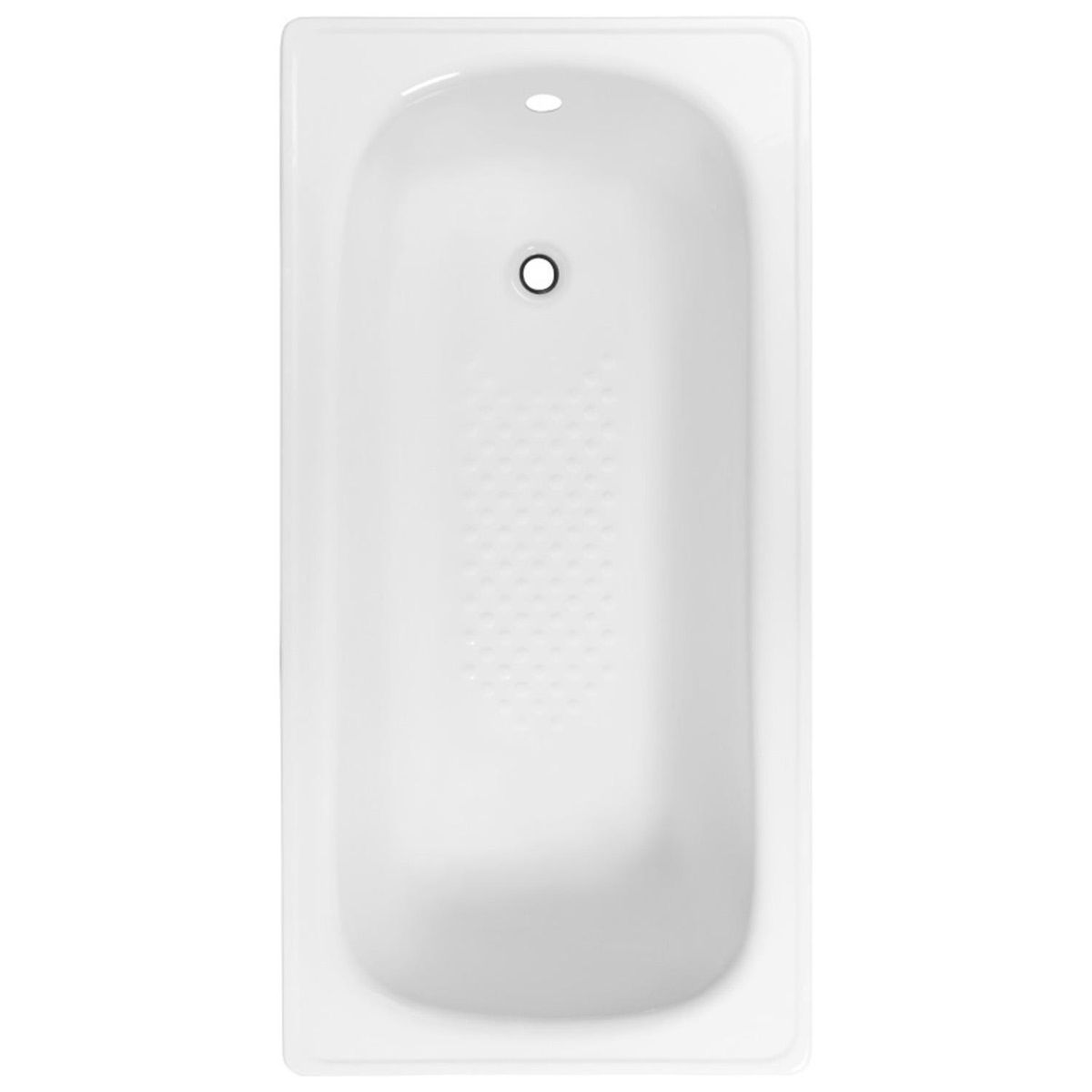 STRETTO - Tina con Antideslizante 70x130 cm Rectangular Acero Esmaltado