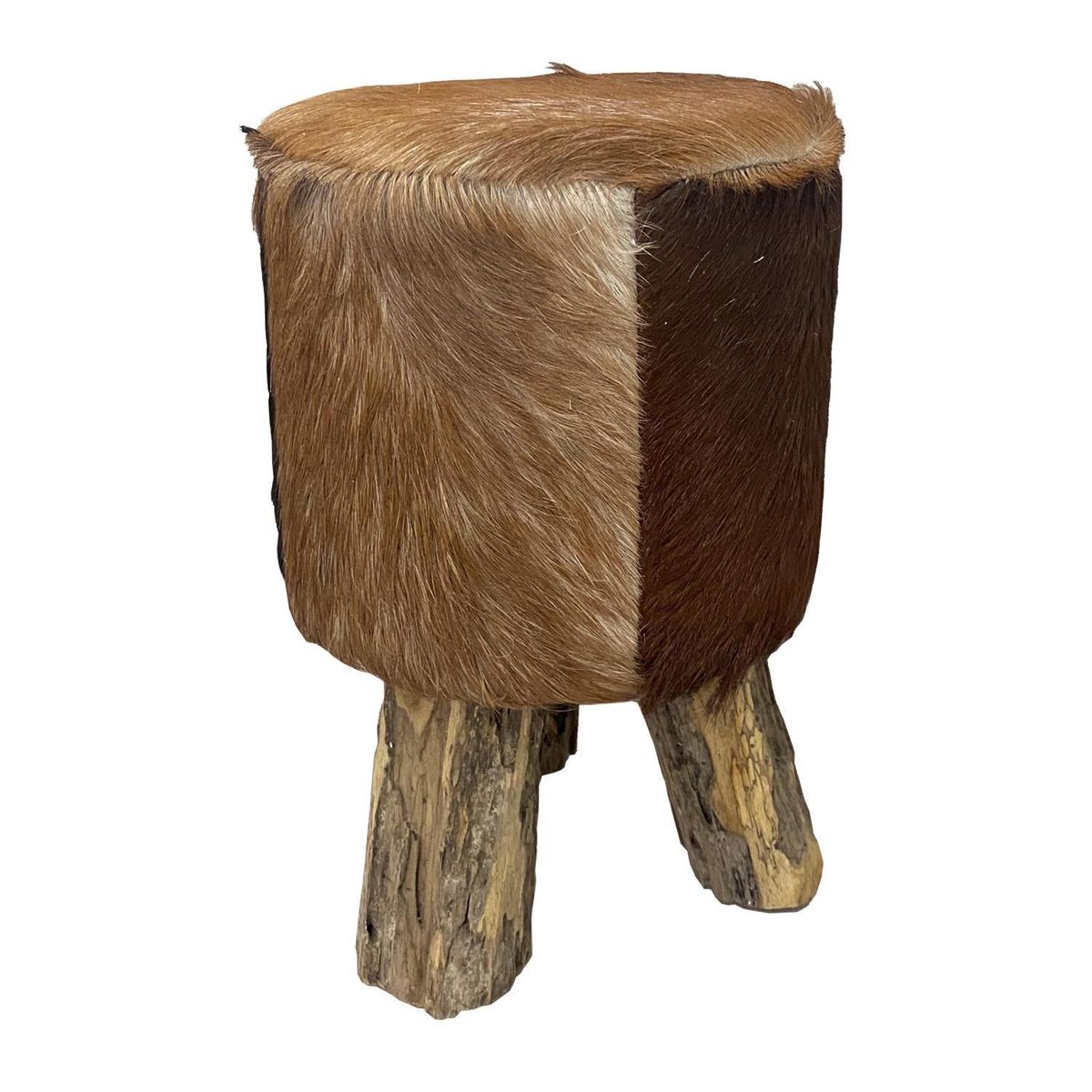 VEKKAHOME - Taburete Safari Café 45x30x30 cm