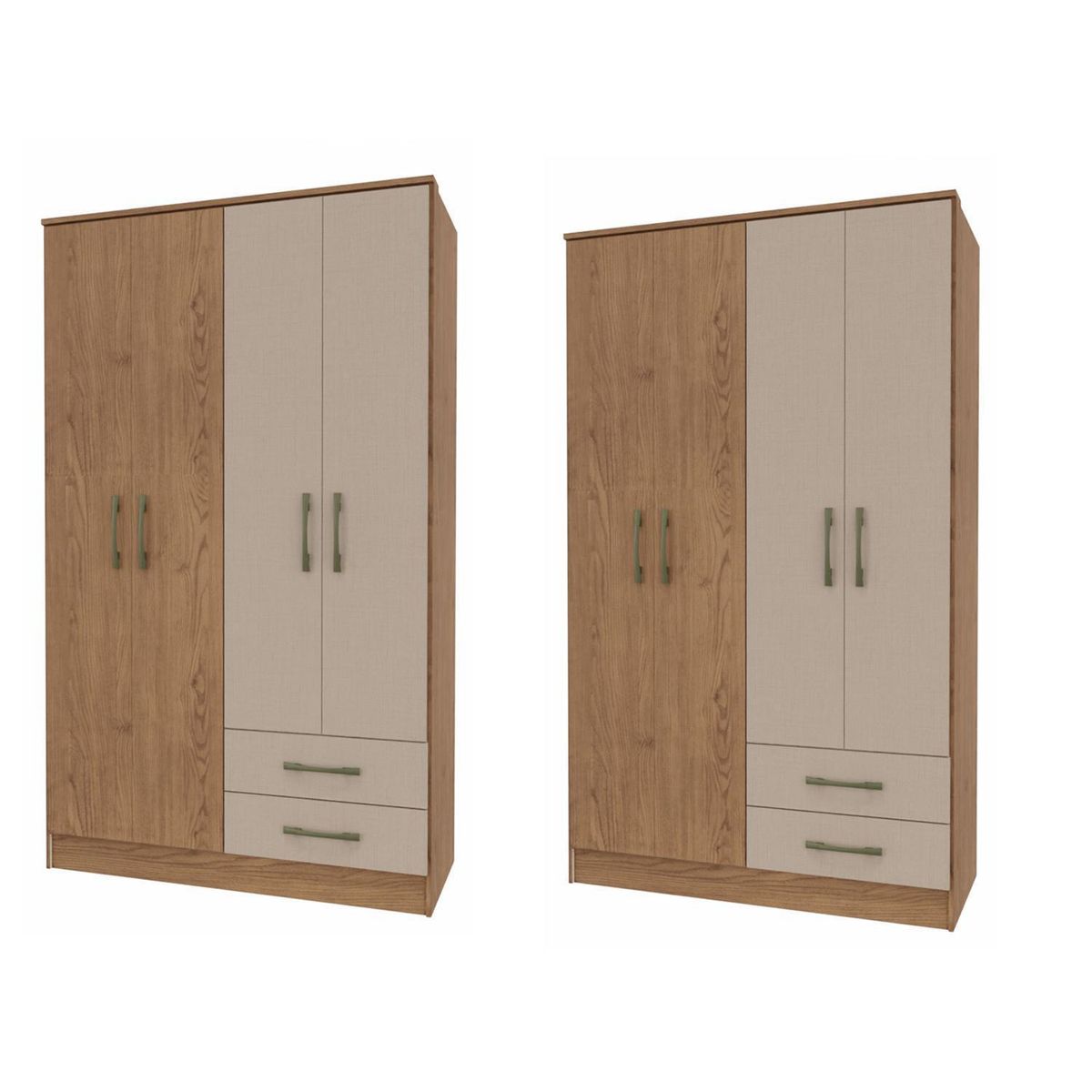 VEKKAHOME - Combo Pequim Bicolor 2x4p