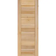 HOLZTEK - Puerta Exterior Madera pino oregón 95x210 cm Modelo 200 Natural