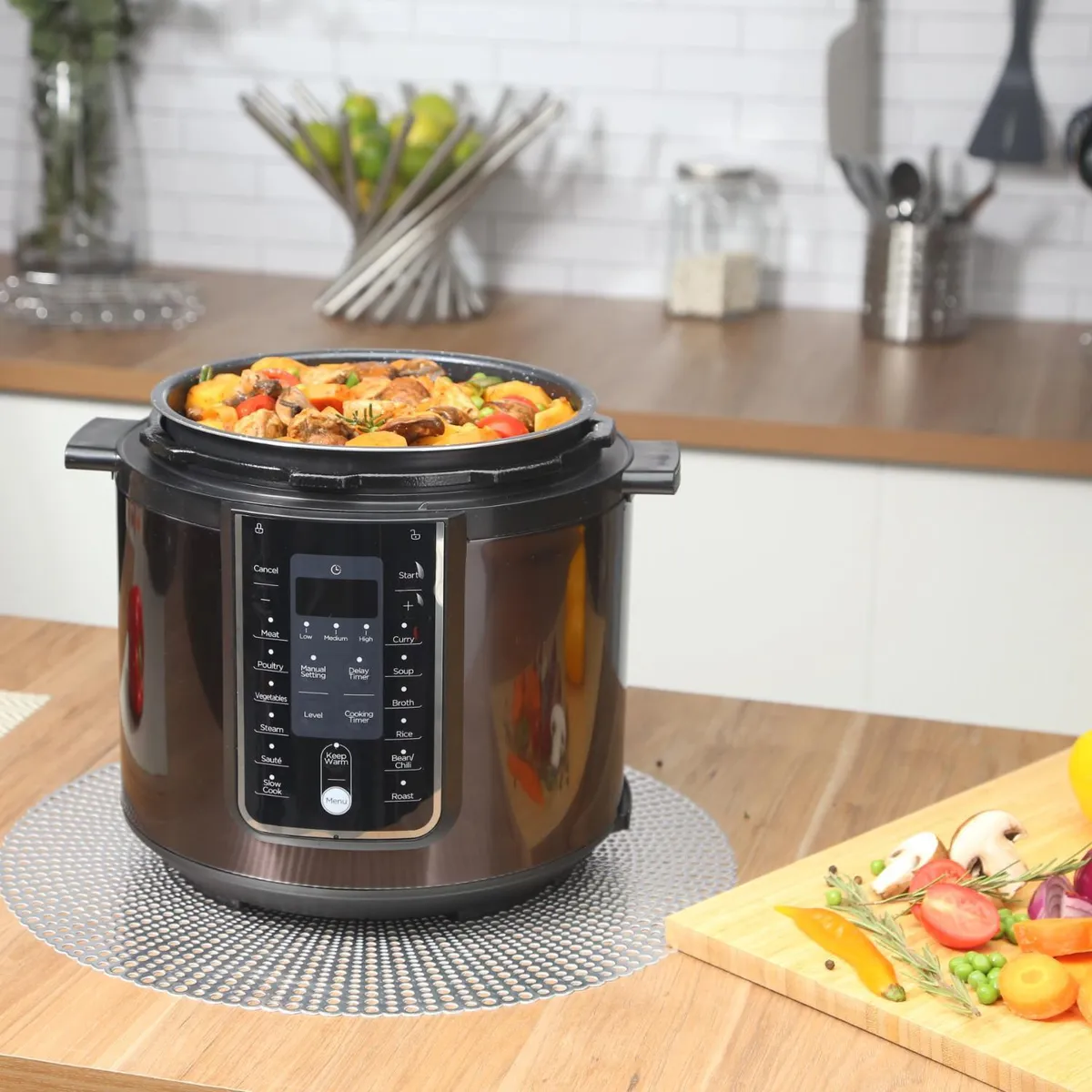 MIDEA - Olla multicook digital 5,7 litros negra