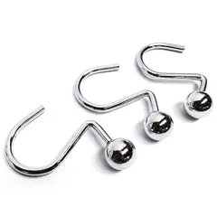 DECO EXPRESS - Set 12 ganchos bola metálica