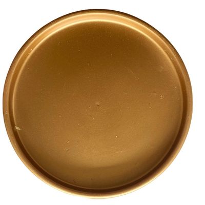 Imagen 2 del producto Macetero Cilindro de Arcilla 13x13 cm Grafito y Dorado