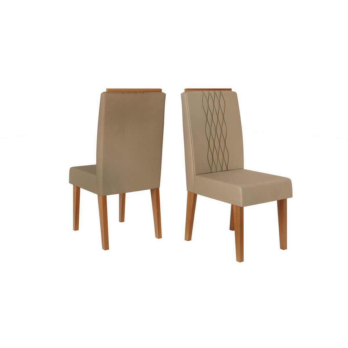 VEKKAHOME - Juego de Comedor Italia Lia 8 Sillas Mesa Cuadrada 136x79,5x136 cm Café/Beige