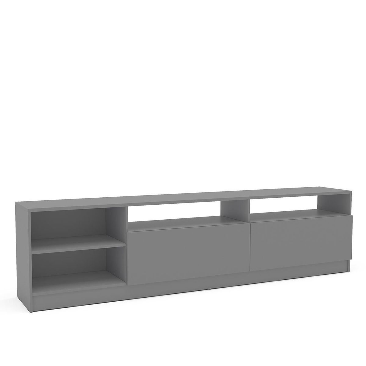 VEKKAHOME - Rack TV Moyan Grey 75" 2 puertas