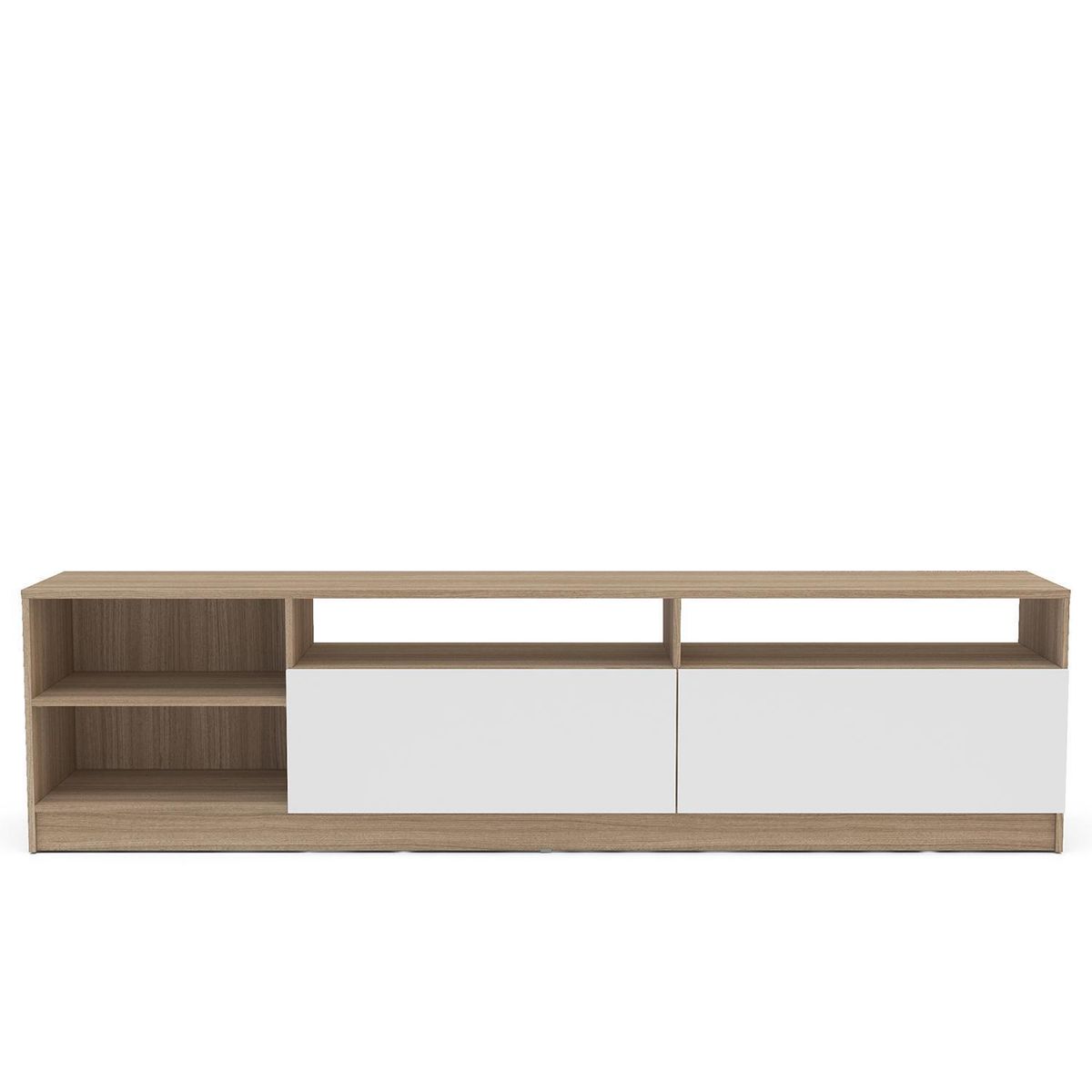 VEKKAHOME - Rack TV Moyan Light 75" 2 puertas