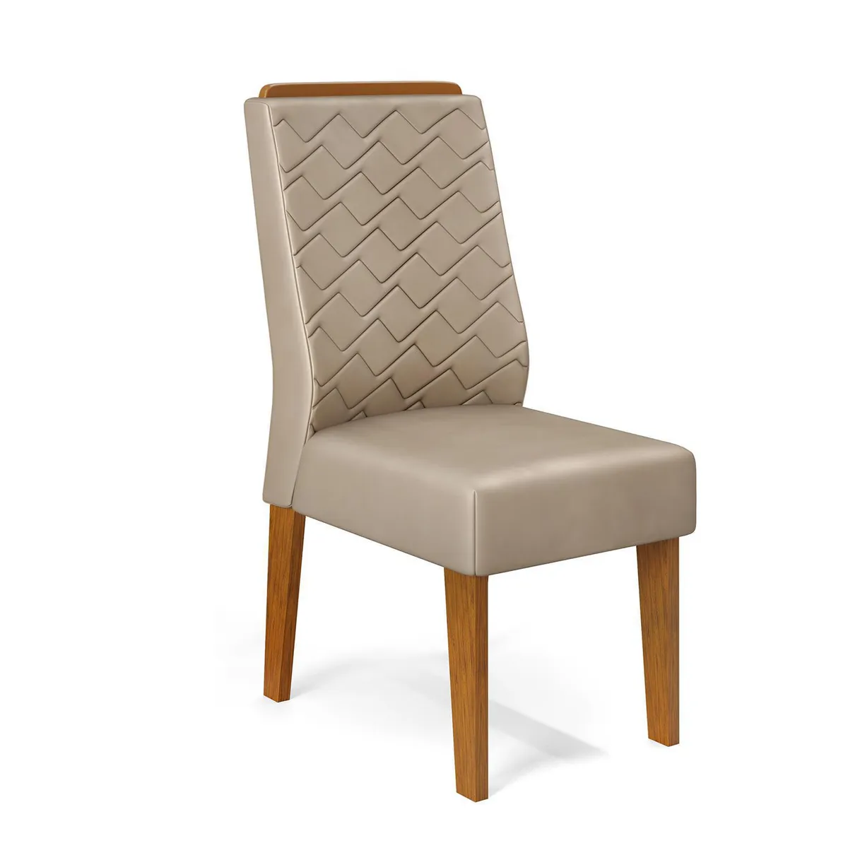 VEKKAHOME - Juego de Comedor Viena 6 Sillas Mesa Redonda 136x79,6x136 cm Café/Blanco