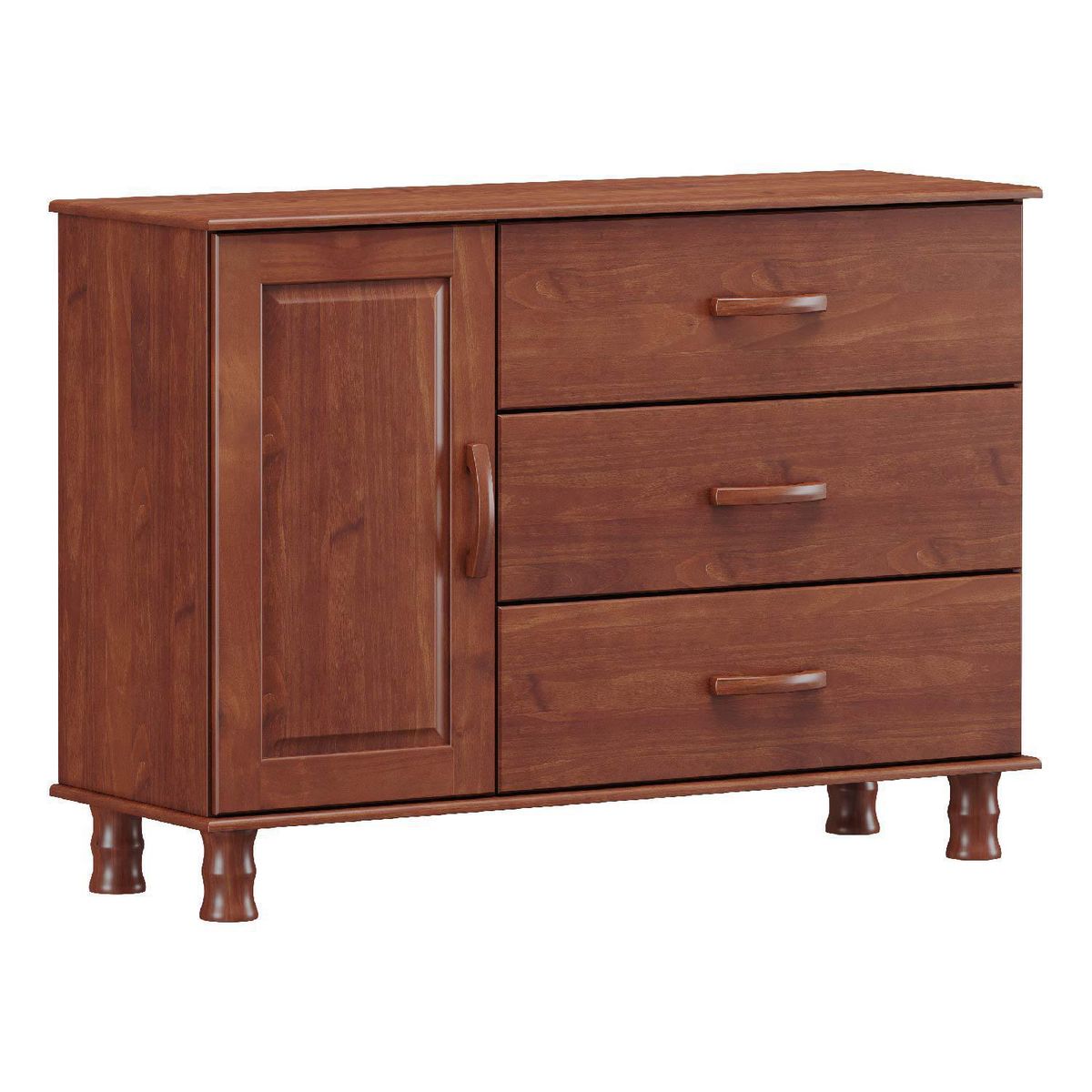 ROCA - Cómoda 1 Puerta 3 Cajón(es) Cordoba 117.5x88.5x40 cm Imbuia