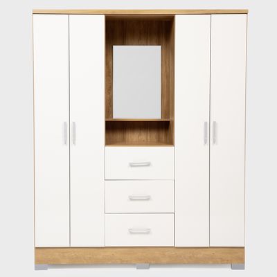 Imagen 2 del producto Clóset Olivia 4 Puerta(s) 3 Cajón(es) 4 Repisa(s) 160x198x47 cm Canela