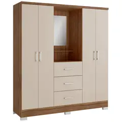 ROCA - Clóset Olivia 4 Puerta(s) 4 Repisa(s) 160x198x47 cm Canela