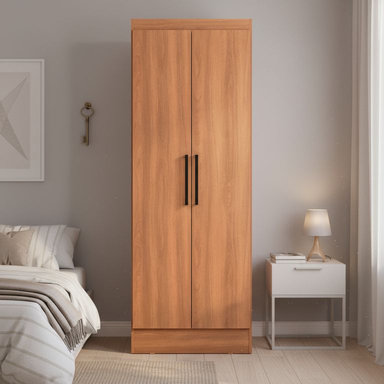 Clóset Ámbar 2 Puerta(s) 4 Repisa(s) 65x182x37 cm Canela
