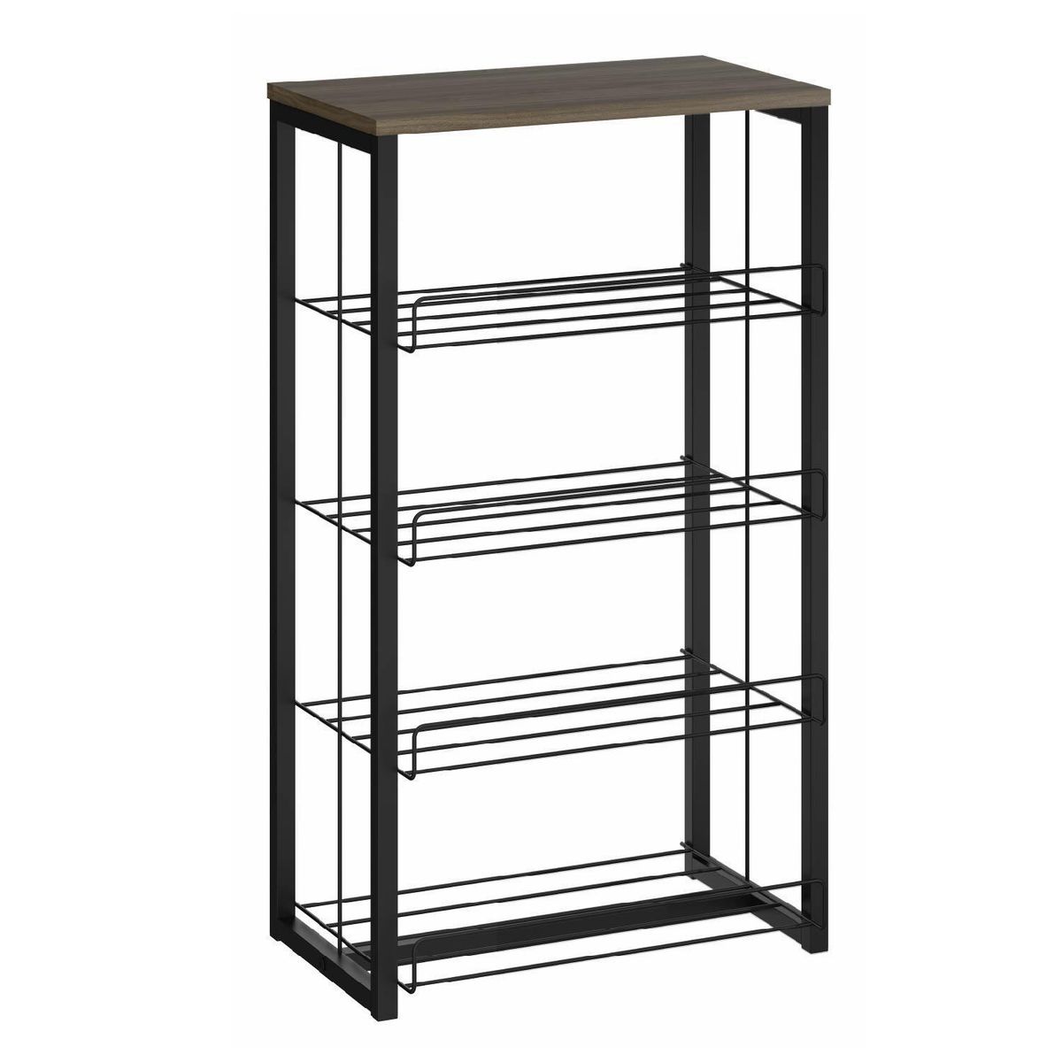 ROCA - Estante Tijuca Metal 4 Nivel(es) 48.5x85x32 cm Negro