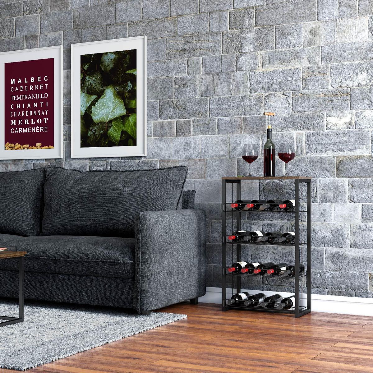 ROCA - Estante Tijuca Metal 4 Nivel(es) 48.5x85x32 cm Negro