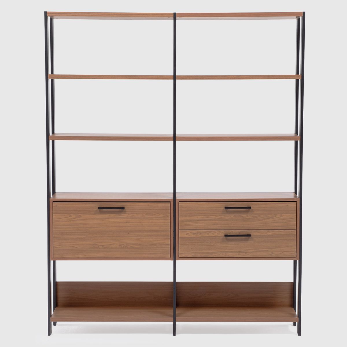 ROCA - Estante Cucao MDF 8 Nivel(es) 144.5x185x32 cm Negro