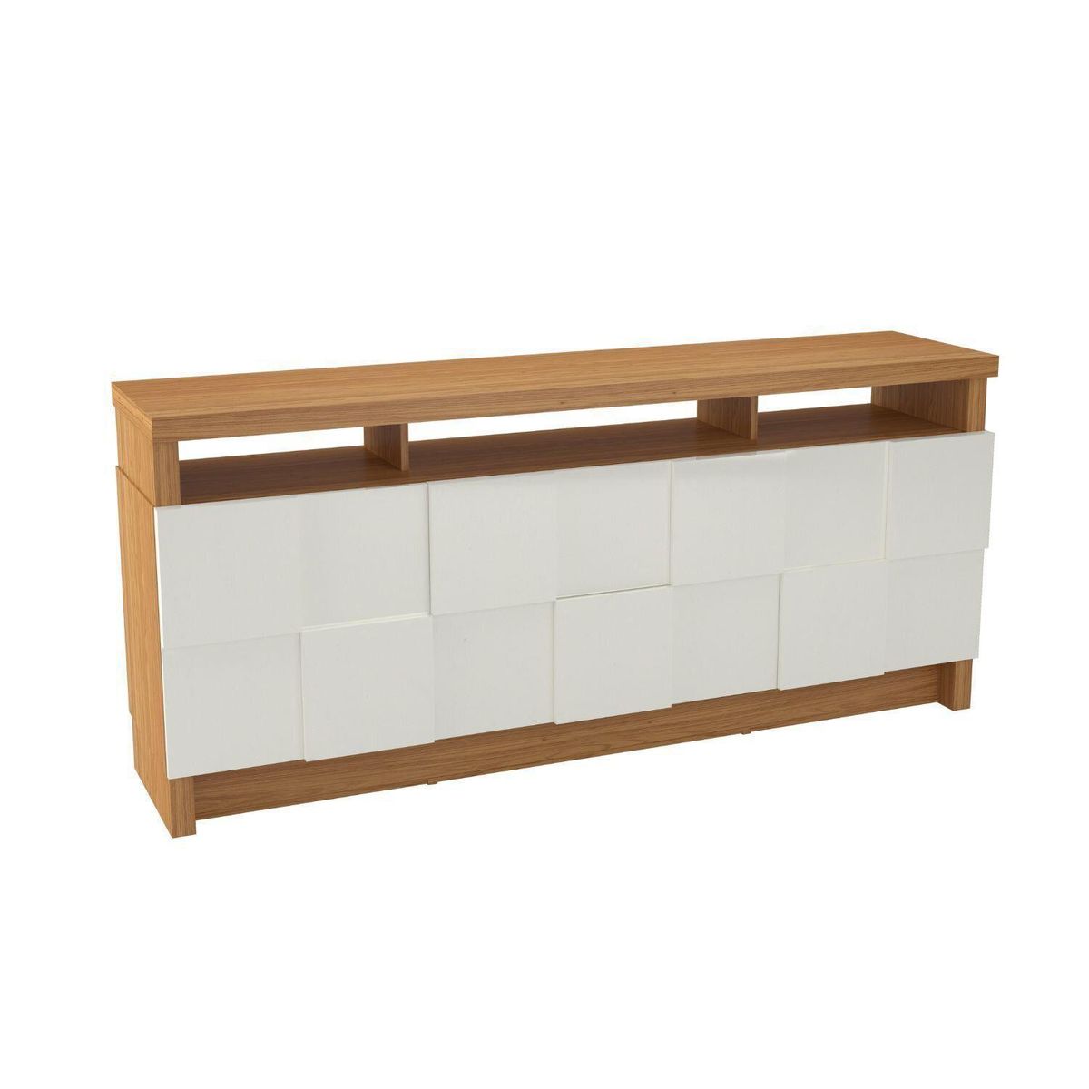 ROCA - Arrimo Dracena 2 puertas + 2 cajones blanco - canela