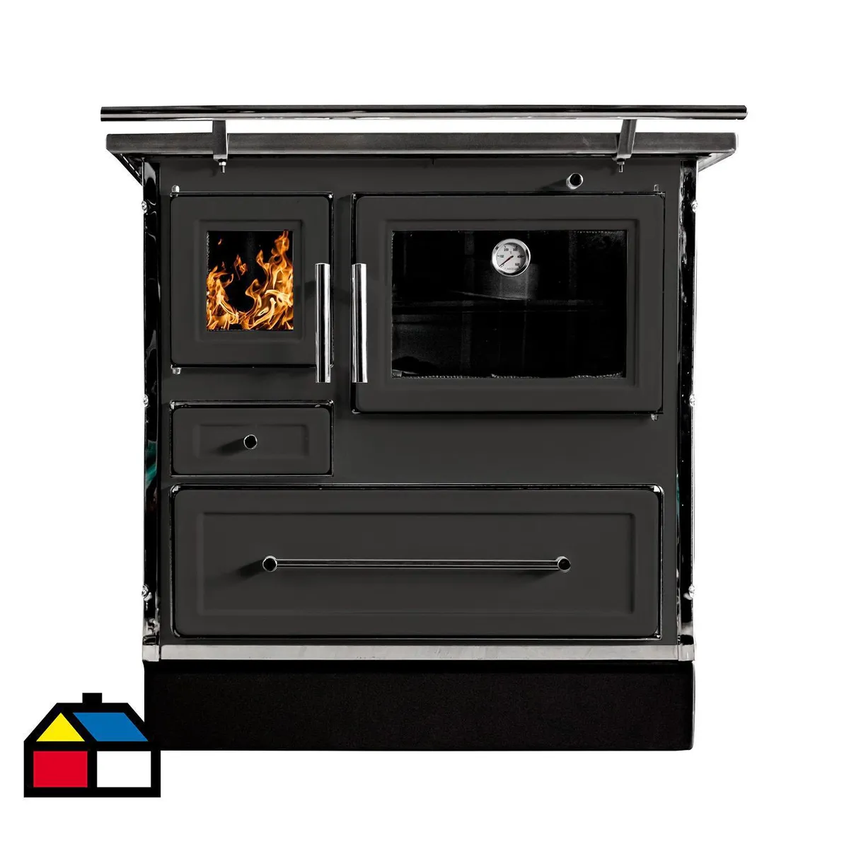 ALCAZAR - Cocina a Leña Calbuco MZ 80 Negra