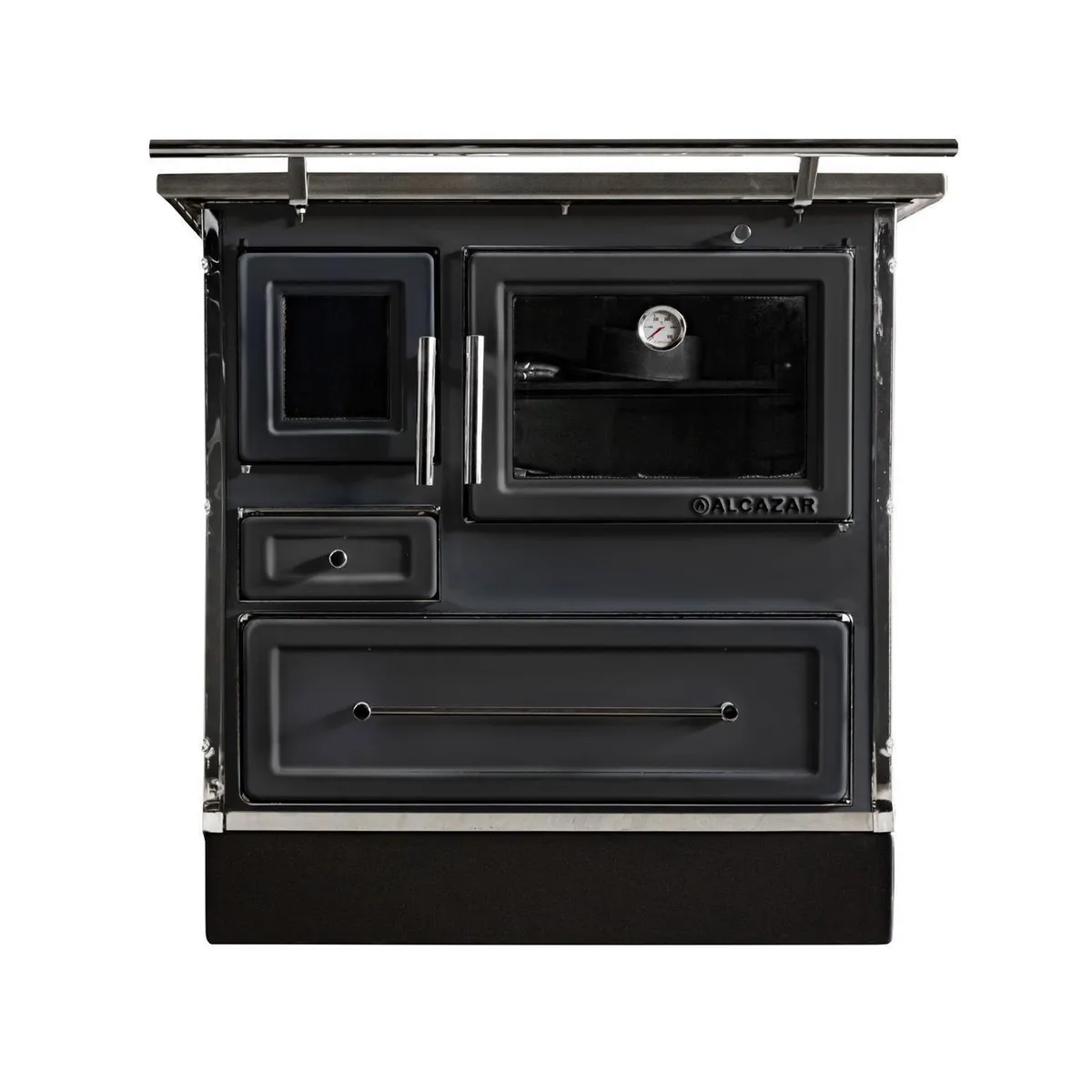 ALCAZAR - Cocina a Leña Calbuco MZ 80 Negra