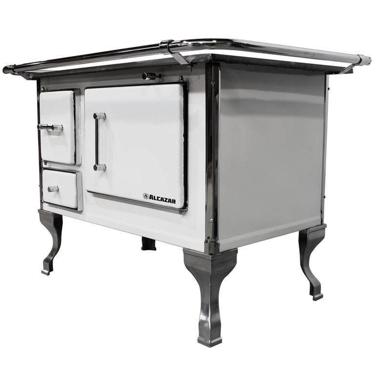 Cocina a Leña Llaima Tradicional 90 Blanca