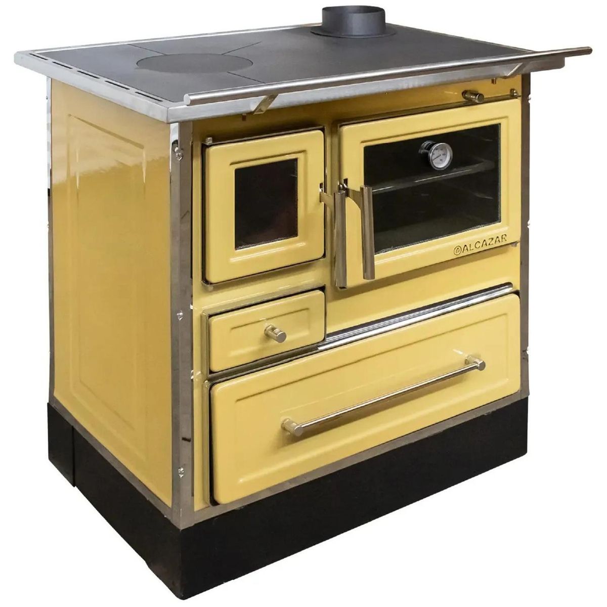 ALCAZAR - Cocina a Leña Calbuco MZ 90 Amarilla