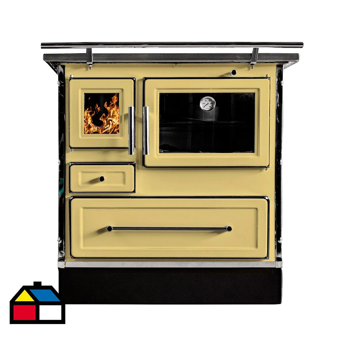 ALCAZAR - Cocina a Leña Calbuco MZ 80 Amarilla