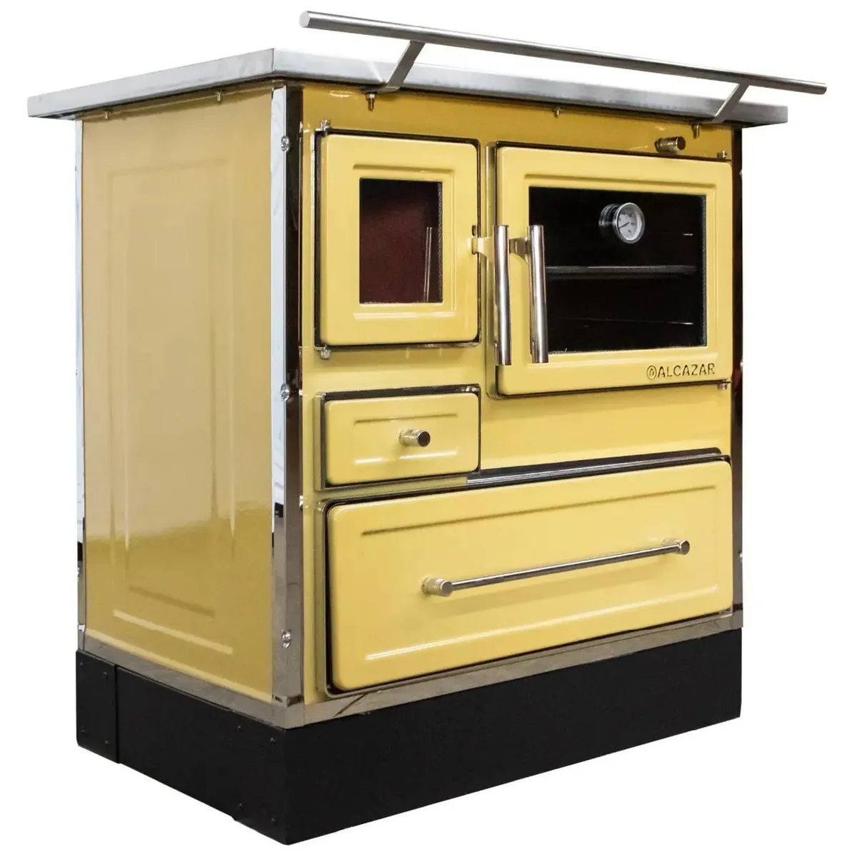 ALCAZAR - Cocina a Leña Calbuco MZ 80 Amarilla