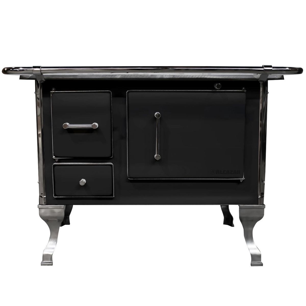 ALCAZAR - Cocina a Leña Llaima Tradicional 80 Negra