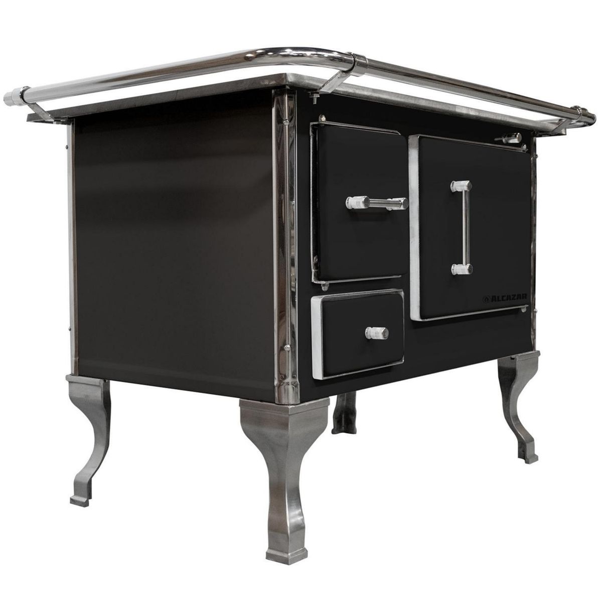 ALCAZAR - Cocina a Leña Llaima Tradicional 80 Negra