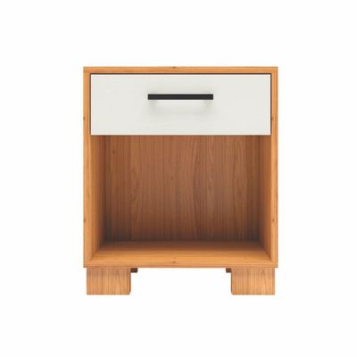 Imagen 2 del producto Velador 1 Cajón(es) Londrina 45x53x35 cm Blanco - Canela