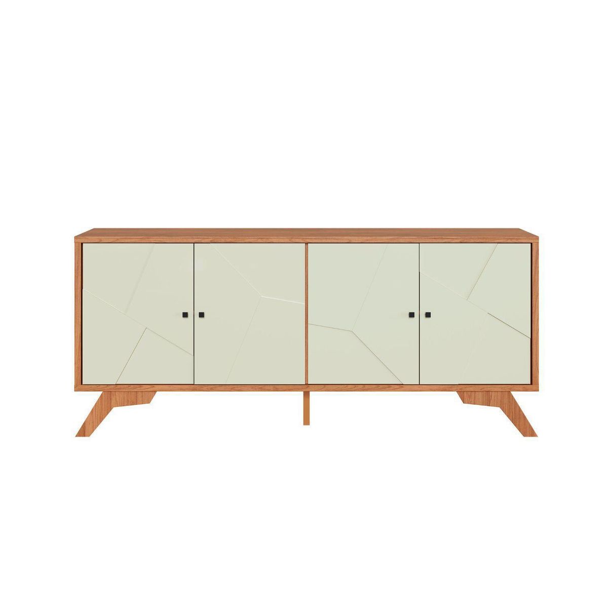 ROCA - Rack Santos 4 puertas blanco-roble