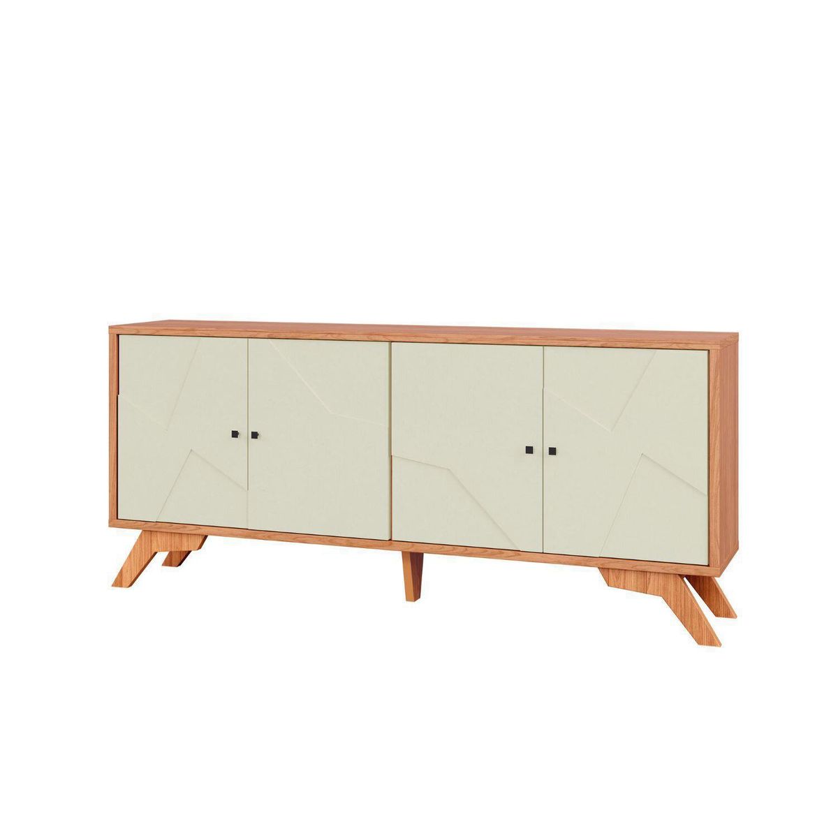 ROCA - Rack Santos 4 puertas blanco-roble