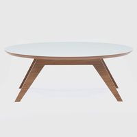 Mesa de centro Fronteiras blanco-canela