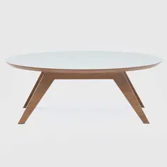 ROCA - Mesa de centro Fronteiras blanco-canela