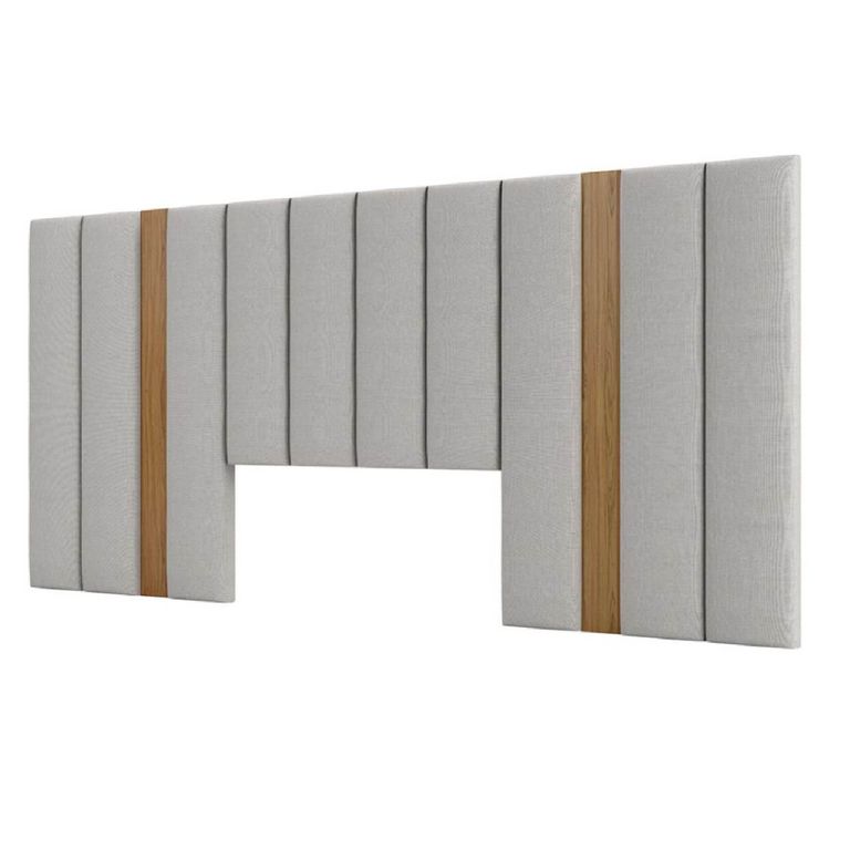 Respaldo Super king Alcantara Gris