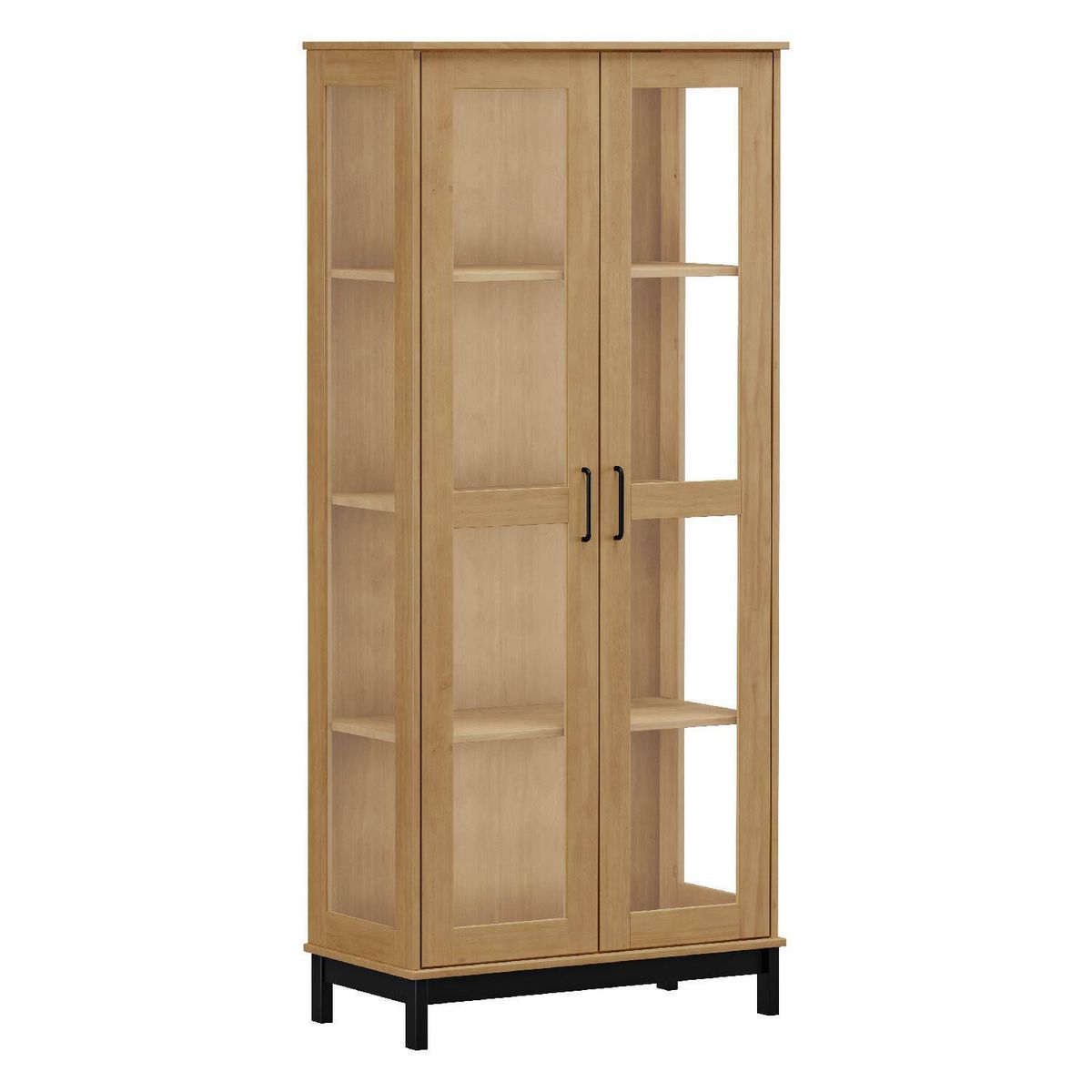 ROCA - Vitrina Rosario 2 puertas canela-negro