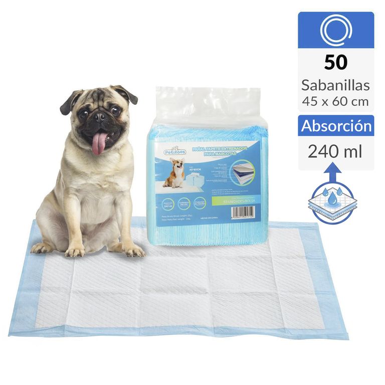 50 Sabanillas para Perros 45x60 cm 5 capa