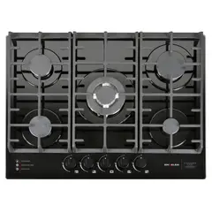 SINDELEN - Encimera Gas 5 Platos Negro CEG-4800NG