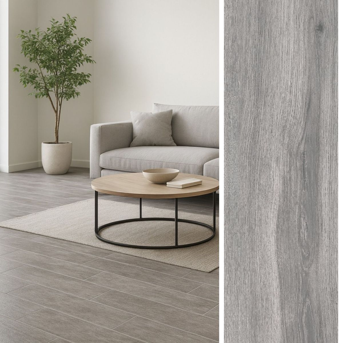 SUPER CERAMICA - Cerámica 19x57 cm Forest Gris 1.41 m2