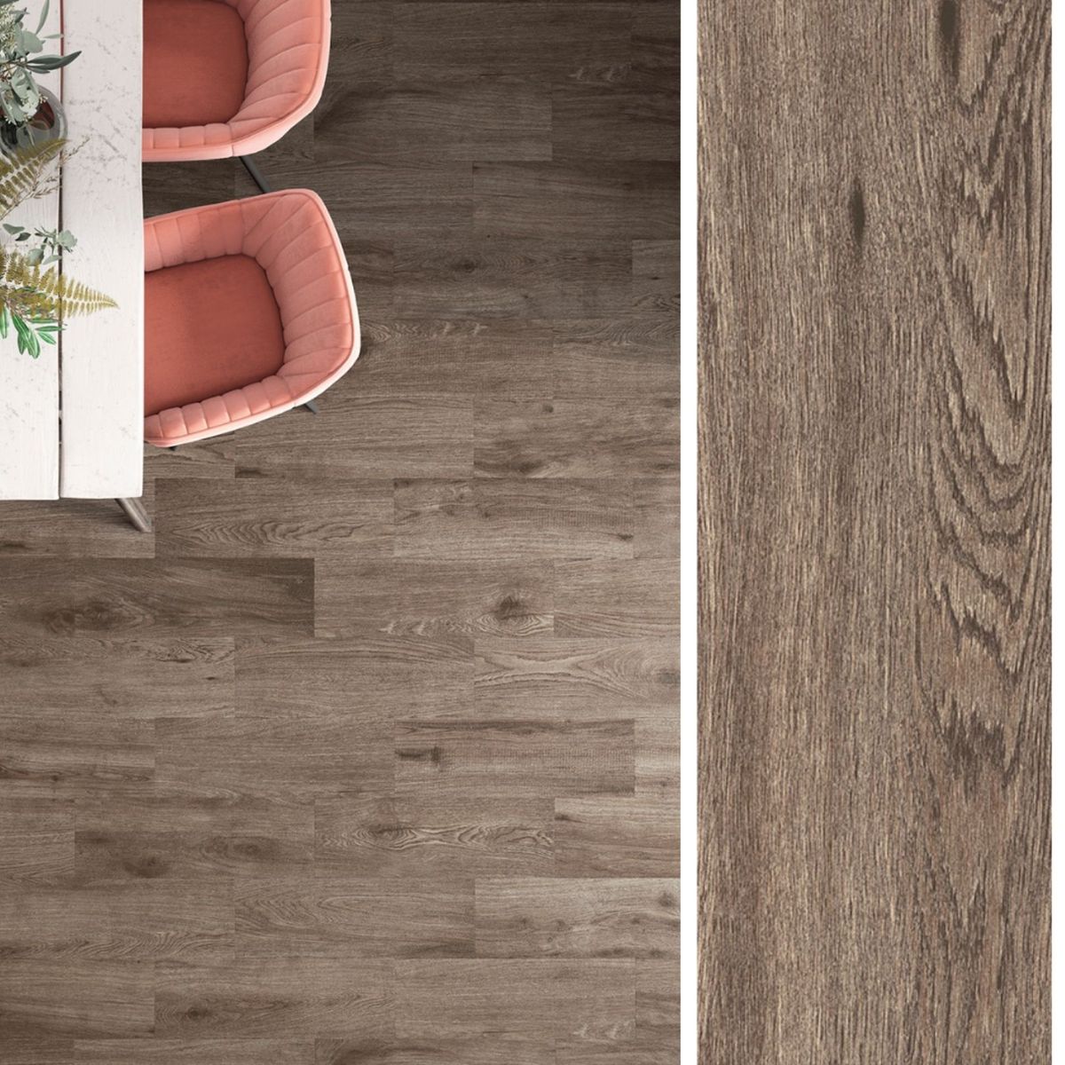 SUPER CERAMICA - Cerámica 19x57 cm Forest Nogal 1.41 m2