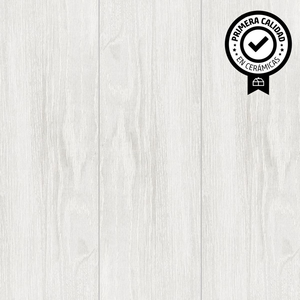 SUPER CERAMICA - Cerámica 19x57 cm Fusta Blanco 1.41 m2