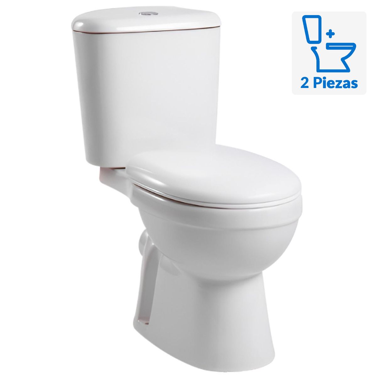 DUSCHY - Sanitario Two piece a Piso 30,5 cm 46 Litros GUNNAR BLANCO